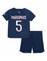 Paris Saint-Germain Marquinhos #5 Kotipaita Lasten 2023-24 Lyhythihainen (+ shortsit)